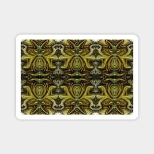 Pattern of Water Fountain Art Nouveau by mavicfe Magnet