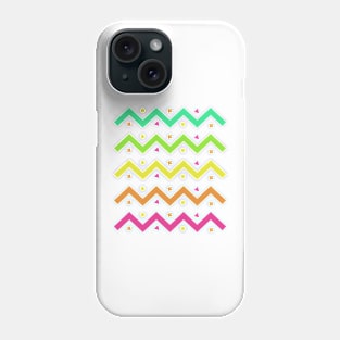 watercolor Chevron pattern Phone Case