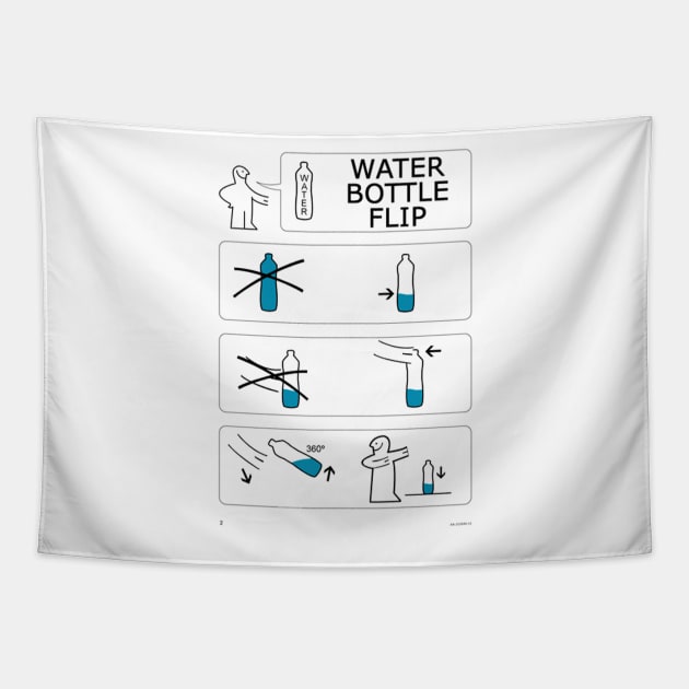 Water Bottle Flip Challenge by IKEA Tapestry by RafGL