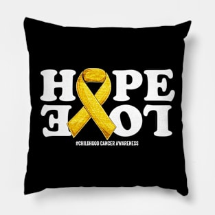 Childhood Cancer Support | Gold Ribbon Squad Support Childhood Cancer awareness Pillow
