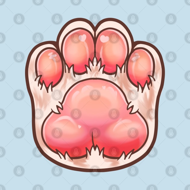 cute furry cat paw by ISAGU ART STORE