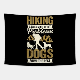 Hiking Hiker Dog Lover Gift Tapestry
