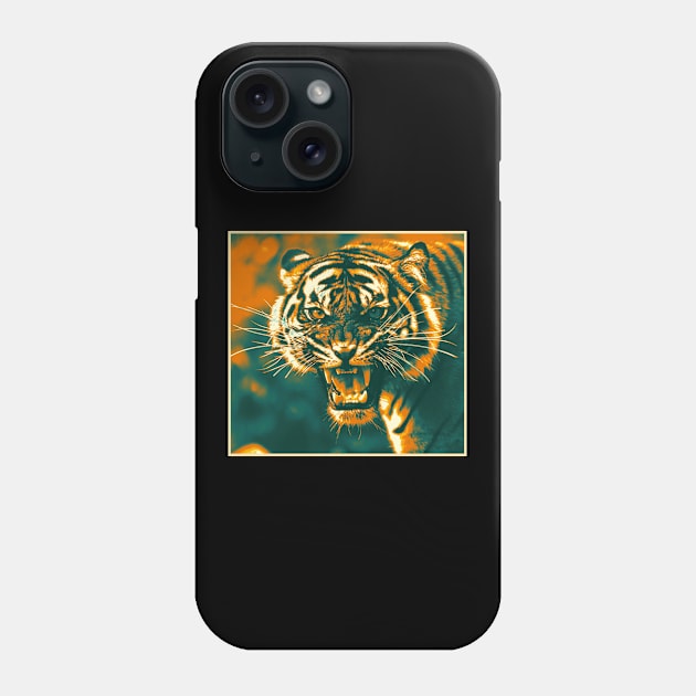 Tiger Pop art 2 Phone Case by Korvus78