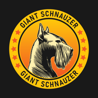 Giant Schnauzer Dog Portrait T-Shirt