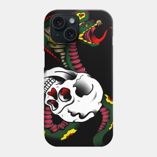 snake and skull Phone Case