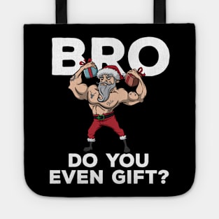 Workout Lifting Lifter Santa Claus Gym Christmas Fitness Tote