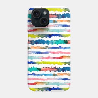 Pocket - Gradient Watercolor Lines Blue Phone Case