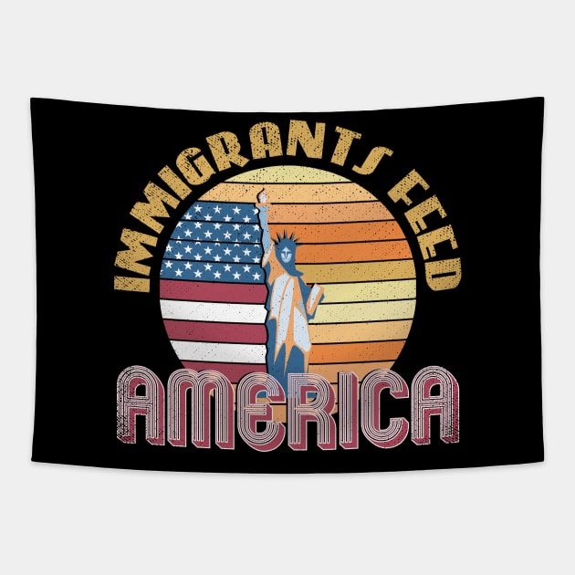 Immigrants Feed America Tapestry by Sofiia Golovina