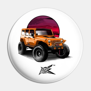 jeep wrangler rubicon orange Pin