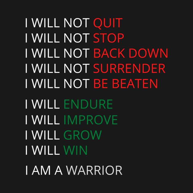 I will not quit by InspiredByLife