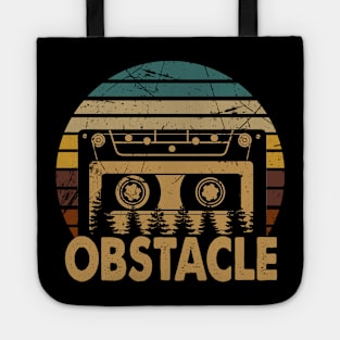 Graphic Obstacle Lovely Name Flowers Retro Vintage Styles Tote