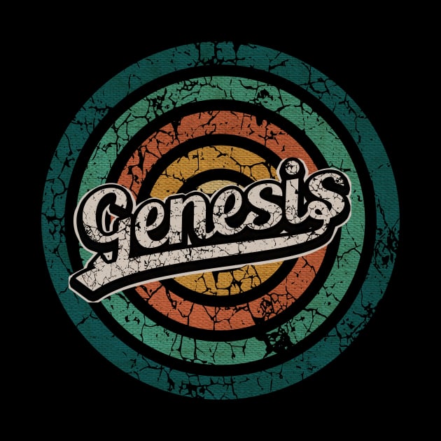 Genesis // Retro Circle Crack Vintage by People Mask