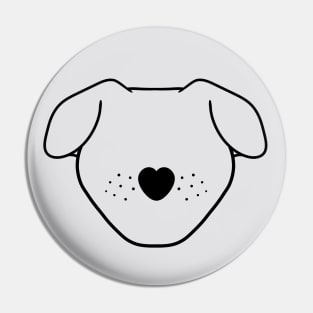 Dog Outline Pin