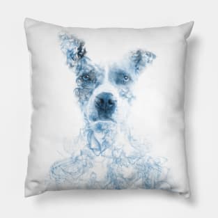 Staffie in the Smoke // Bilcos Designs Pillow