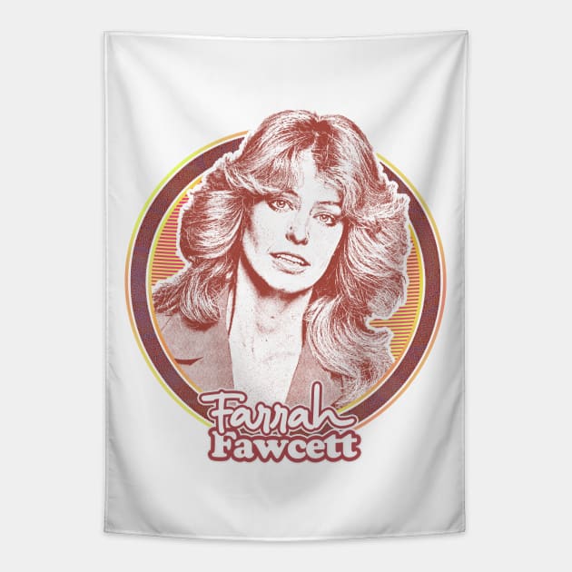 Farrah Fawcett //  Retro Fan Art Design Tapestry by DankFutura