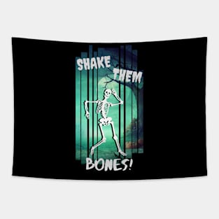 Shake Them Bones - Dancing Skeleton Tapestry