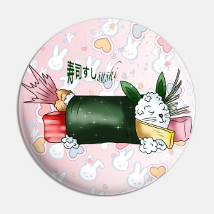 sushi roll cute rabbit rice Pin