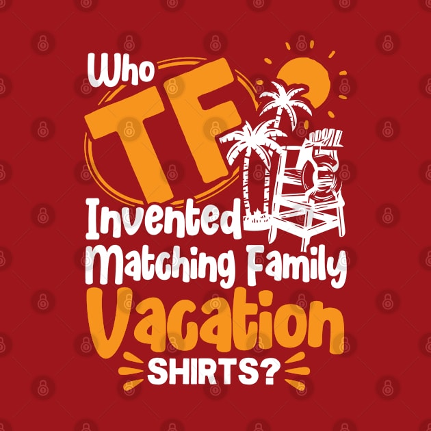 Matching Family Vacation Shirts Holiday Family Vacation by Toeffishirts