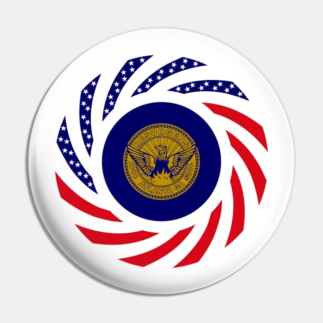 Atlanta Murican Patriot Flag Series Pin by Village Values