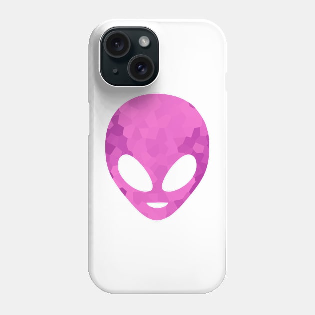 PURPLE Alien Head Phone Case by SartorisArt1