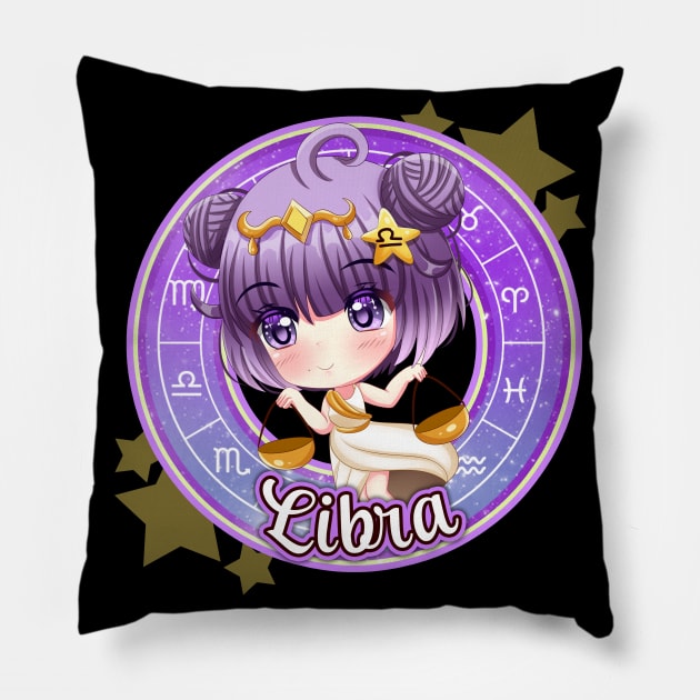 Chibi Libra Pillow by My Tribe Apparel