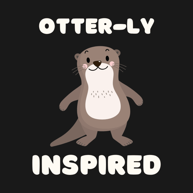 Kawaii Otter Animal Pun by zachlart