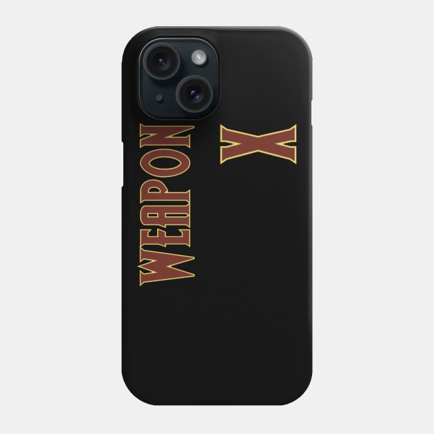 Weapon X Baseball Jersey Phone Case by IORS