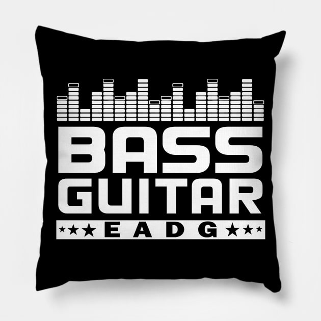 Bass Guitar Pillow by TeeUniverse