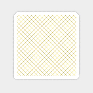 Dotted Grid 45 Yellow Magnet