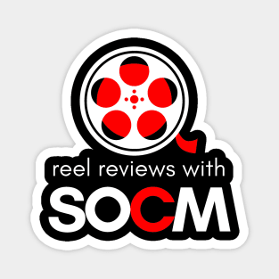 Reel Reviews with SOCM White Text Version (YouTube Movie Review Show) Magnet