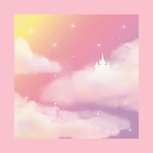 Beautiful Pink Sky Castle T-Shirt