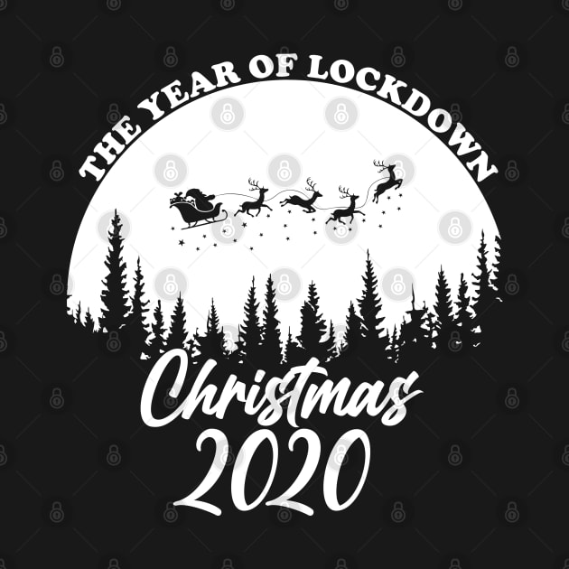 Christmas Lockdown 2020 Santa's Sleigh Reindeer Pajamas Family Gifts by Printofi.com