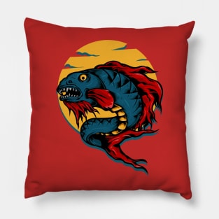 fish monster Pillow