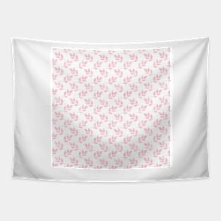 Rose Gold Glitter Foliage White Design Tapestry