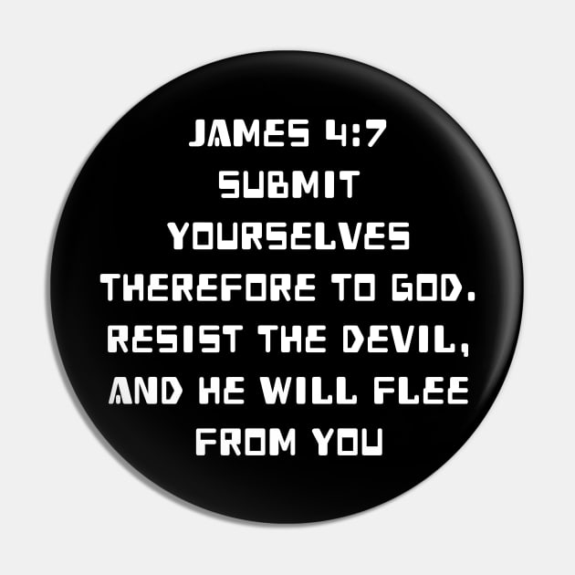 James 4:7 King James Version (KJV) Bible Verse Typography Pin by Holy Bible Verses