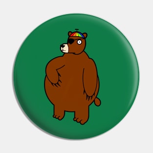 Bruce the Woodland Bear Pin