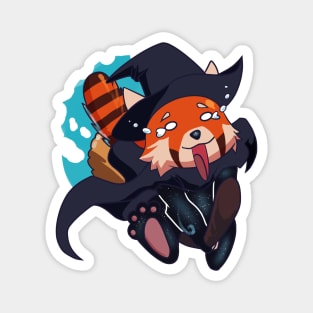 How Do You Stop This Thing!? - Red Panda Witch Magnet