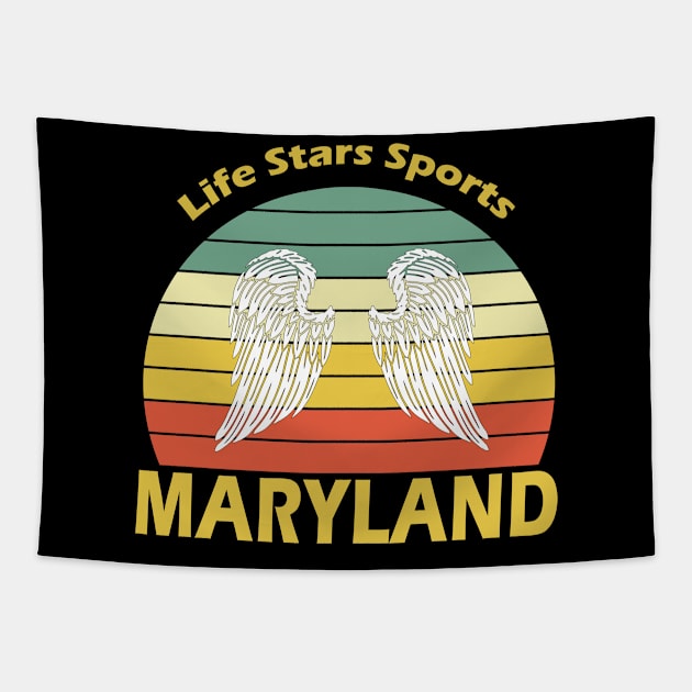 Maryland Retro Tapestry by Alvd Design