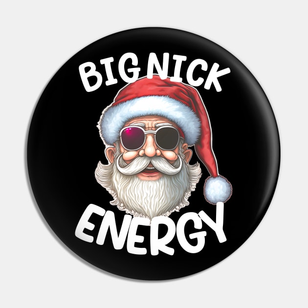 big nick energy, funny vintage santa claus wink christmas Pin by hadlamcom