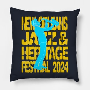 New Orleans Jazz Festival 2024 Pillow
