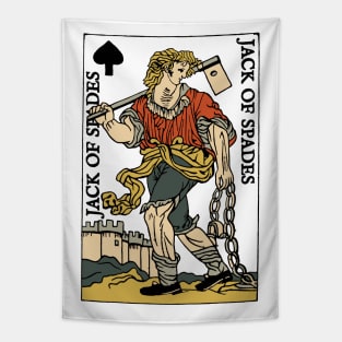 Character of Playing Cards Jack of Spades Tapestry