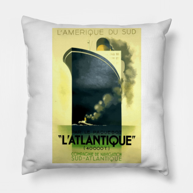L'Atlantique Ocean Liner - Iconic Art Deco Travel Poster Design by A M Cassandre