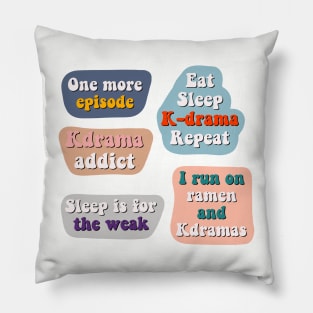 Kdrama Sticker Pack Pillow