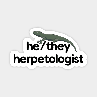 He/They Herpetologist - Gecko Design Magnet