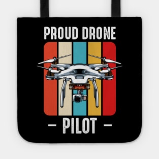 Drone - Proud Drone Pilot - Retro Style Vintage Drones Tote