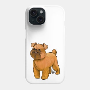 Dog - Brussell's Griffon - Natural Red Phone Case