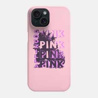 pink godzilla Phone Case