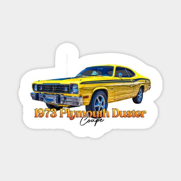 1973 Plymouth Duster Coupe Magnet by Gestalt Imagery