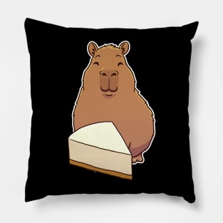 Capybara Cheese Cake Slice Pillow