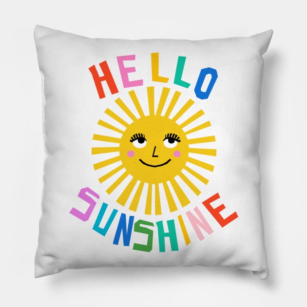 Hello Sunshine Pillow by wacka